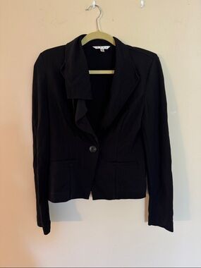 CAbi Black Single-Button Women's Blazer